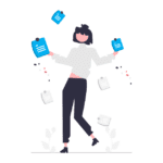 Desenho de uma crianca ansiosa em Florianópolis