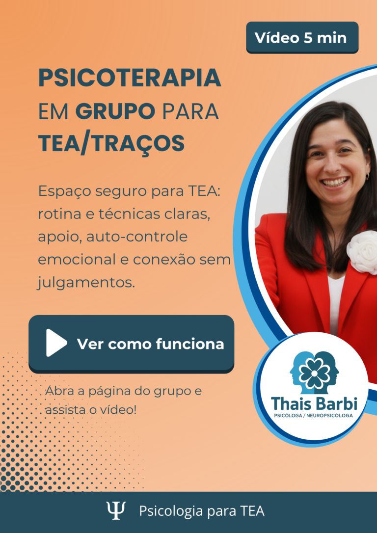 Capa do grupo de terapia para autistas