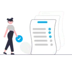 Desenho de um teste quiz de ansiedade online e gratuito