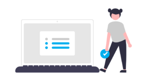 Desenho de uma lista de beneficios