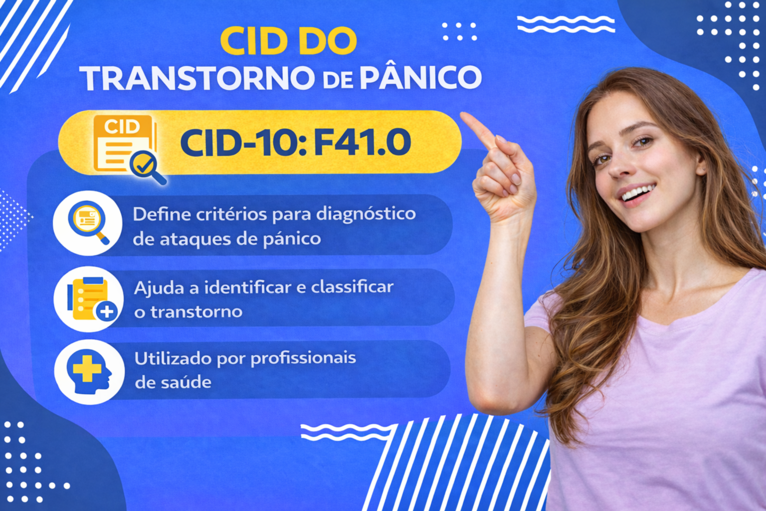 Síndrome do pânico CID: qual é o código (F41.0)