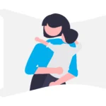 Desenho de uma mae e um filho com tdah