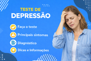 Teste de depressão e alerta visual