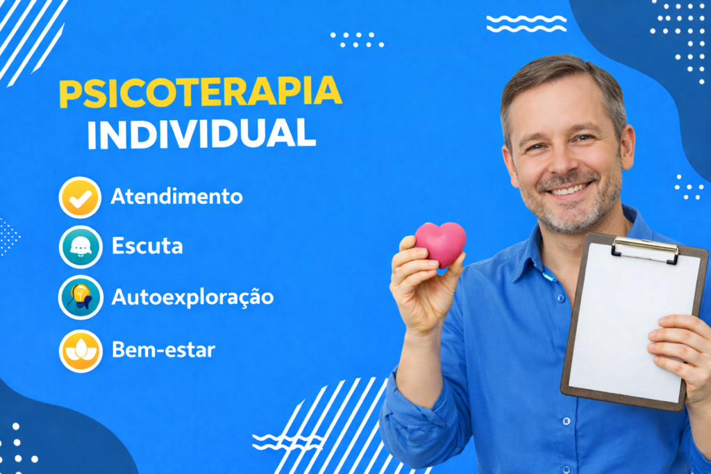 Psicoterapia individual para bem-estar pessoal
