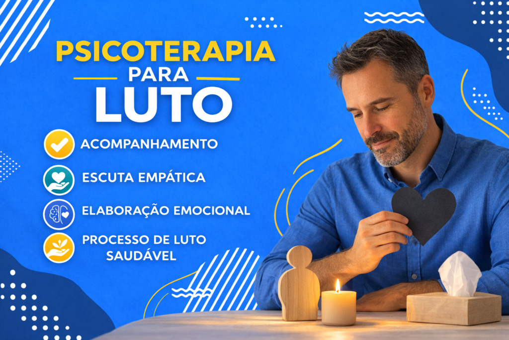 Psicoterapia para luto e acolhimento emocional