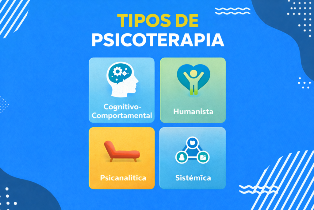 Tipos de psicoterapia ilustrados