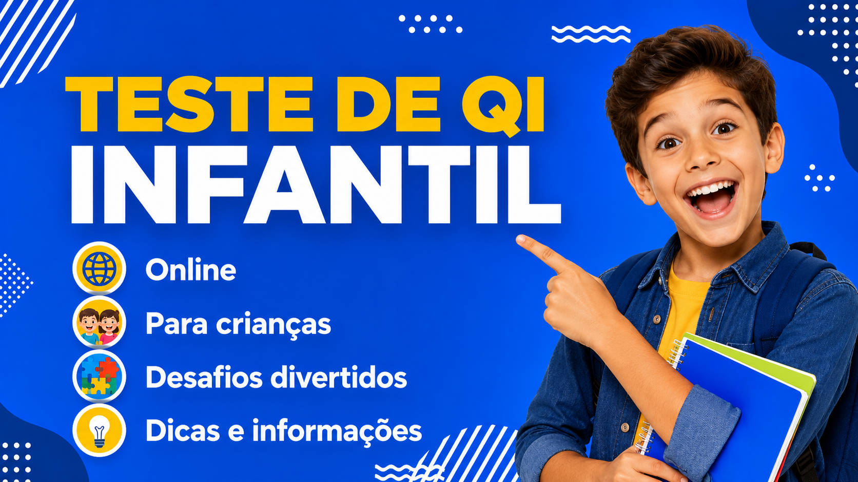 Teste QI Infantil Online, Grátis & Cuidados